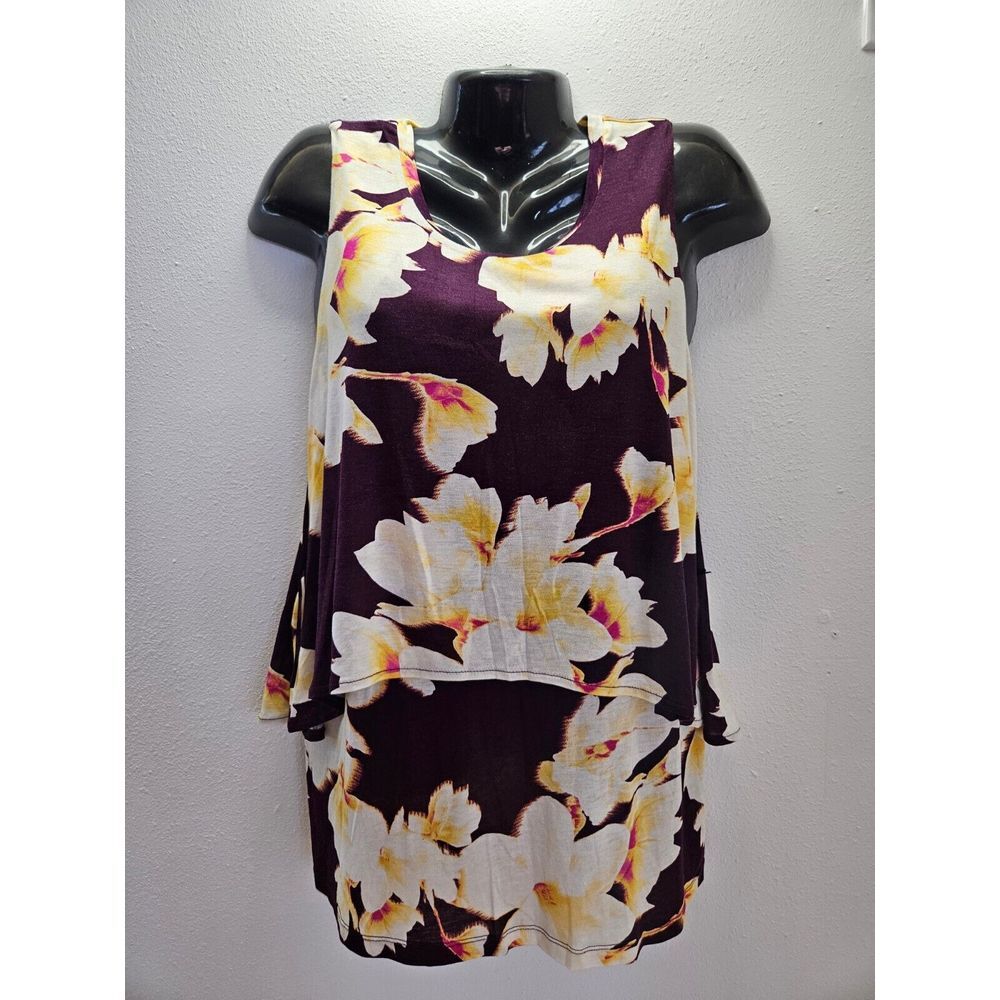 NEW WITH TAG Juicy Couture Jr X-Large Floral Double Layered Top tank
